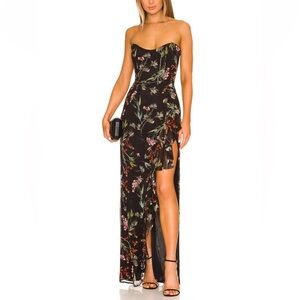 NWT Katie May - Baby Cakes Gown in Black Floral - size S (never worn)